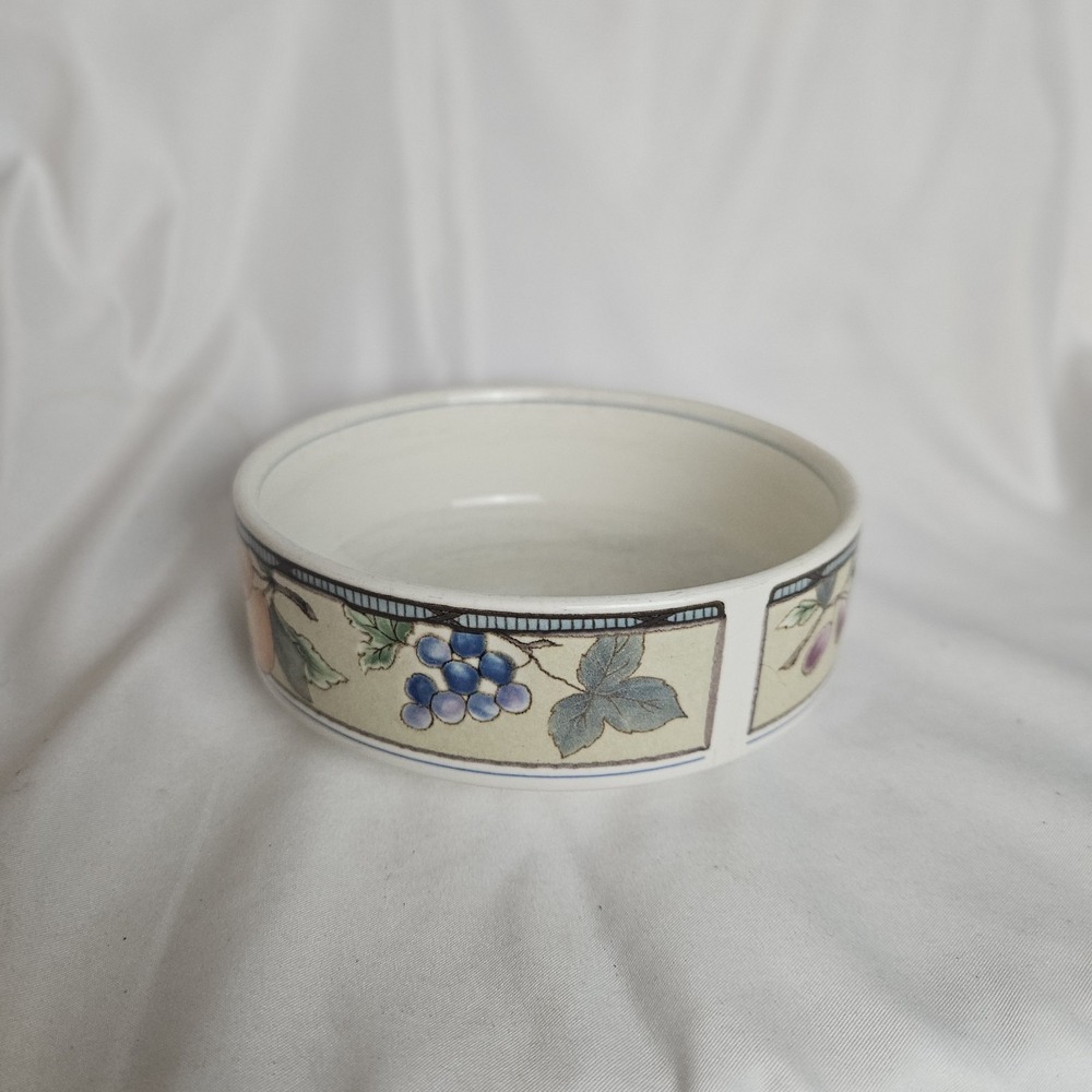 Mikasa Garden Harvest 2 Fruit Cereal Bowls 5" Intaglio CAC29 Multicolor Pottery